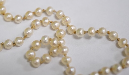 A pearl necklace, 19th century
